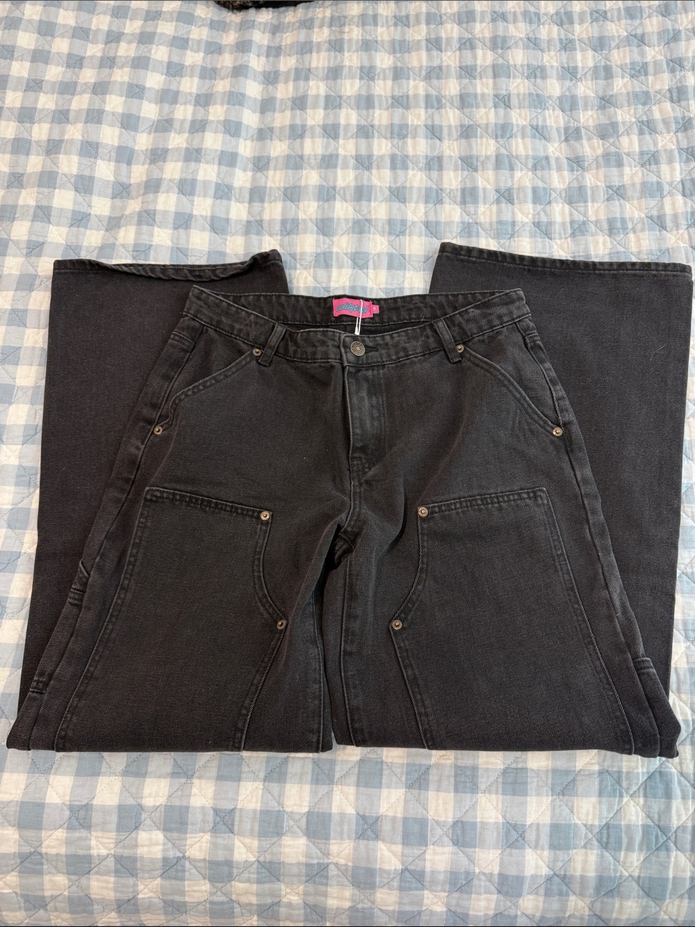 NWT Edited Ayla Low Rise Baggy Carpenter Jeans